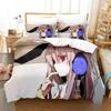 3D-принт аниме Touhou Project Комплект постельного белья Пододеяльник Постельный комплект Одеяло Чехол Наволочка Одеяло размера king-size Для мальчиков Взрослых A