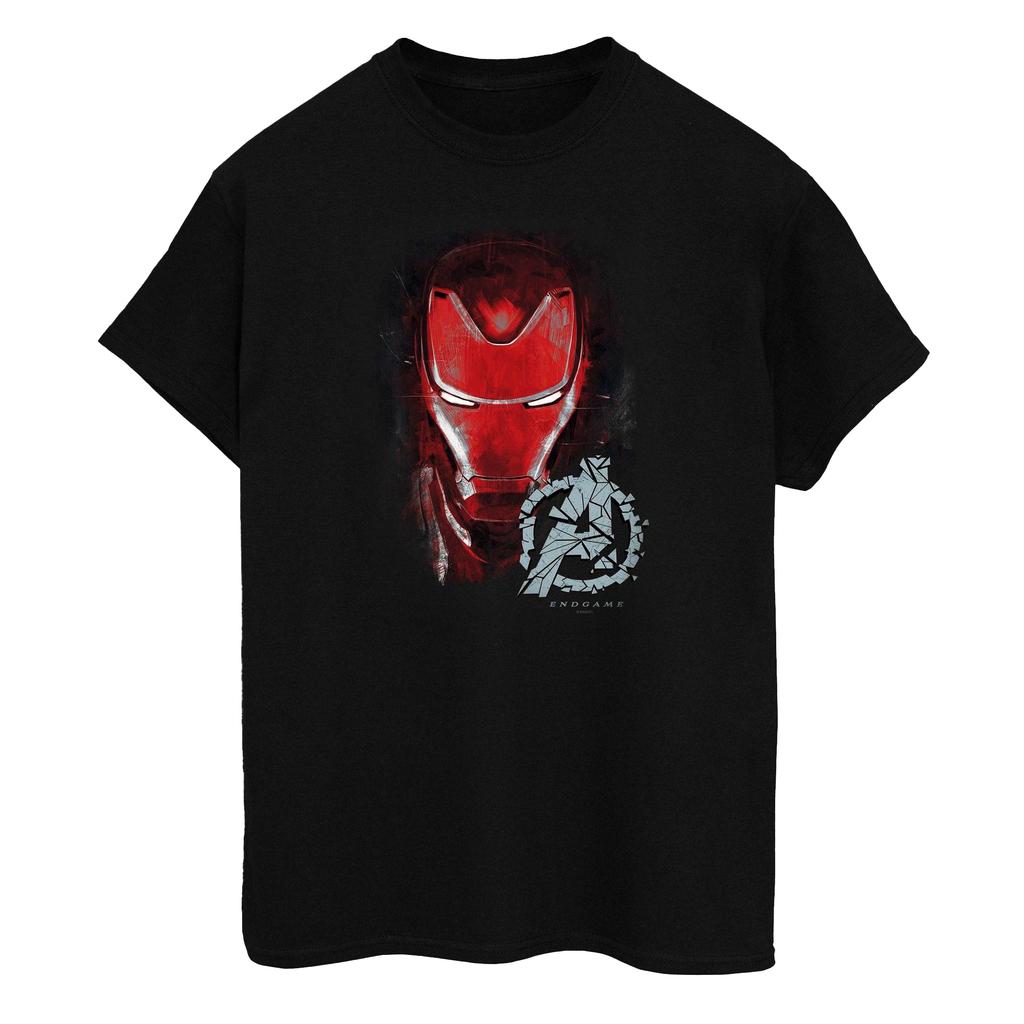 Avengers Endgame Mens Iron Man Brushed Cotton T-Shirt
