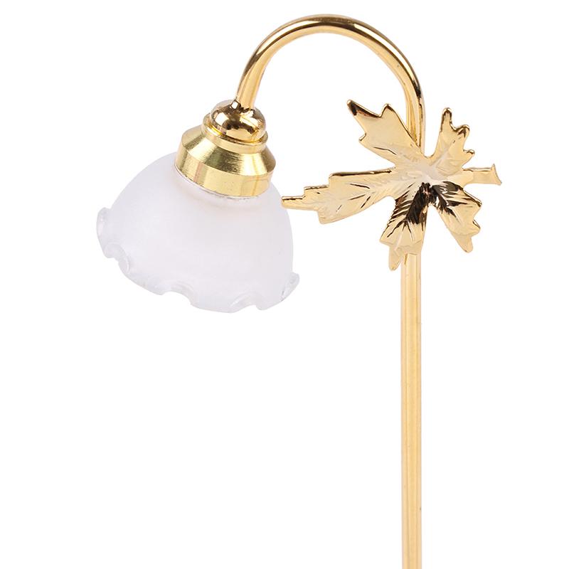 1/6 1/12 Миниатюрный светодиодный торшер для кукольного домика на батарейках с выключателем вкл./выкл.