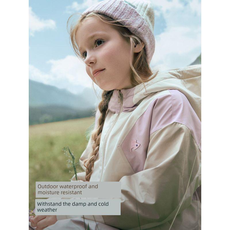David Bella Kidsren's Fleece Windproof Jacket for Boys and Girls, Three-Proof Jacket, 2026 Winter New Style, Outdoor Kidsren's Clothing for Girls