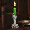 Secret Room Scary Decor Halloween LED Ghost Candle Light, Spooky Hand Lamp Party Atmosphere Tabletop Decor, Horror Light for Haunted House Dynamic