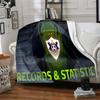 Soccer Team Qarabag Design Flannel Blanket, Soft Polyester, Modern Design, All-Season for Camping, Travel, Gifts for holidays or birthdays