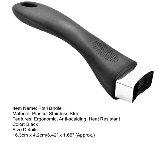 Ручка для кастрюли Yousheng съемная, нескользящая, регулируемая, эргономичная, противоожоговая, аксессуары для посуды, пластиковая, термостойкая, ручка для сковороды для ресторана
