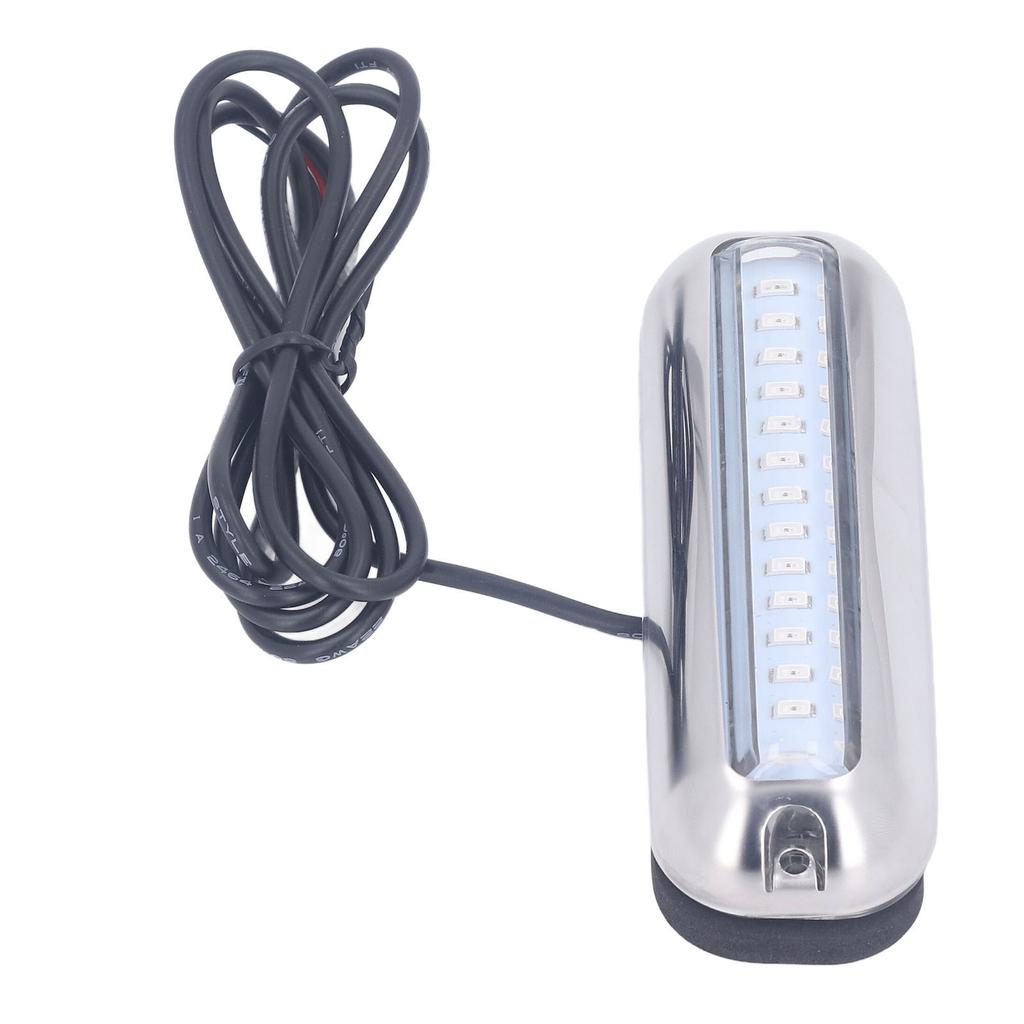 Underwater Boat Lights IP68 Waterproof 42 LED Beads 125 degrees Wide Angle Highlight Marine Light Lamp DC10‑30V Blue