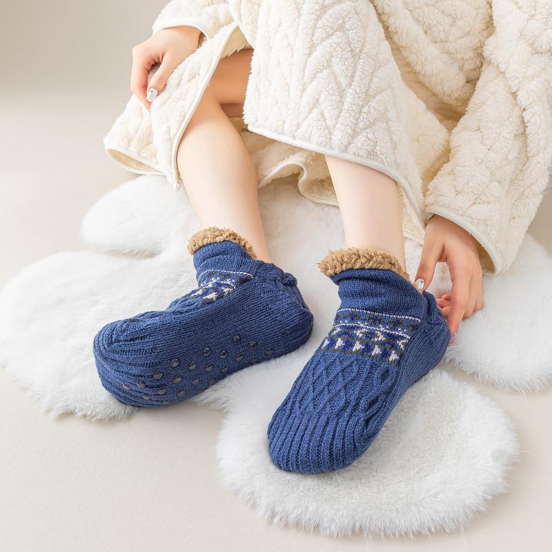 Winter Floor Socks Home Warm Women Men Snow Socks Sleep Carpet Slippers Sock Non-slip Socks
