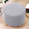 1 шт. Круглый чехол на сиденье Эластичный протектор Мягкий пуф Табурет Съемный фланелевый чехол для табурета Подставка для ног