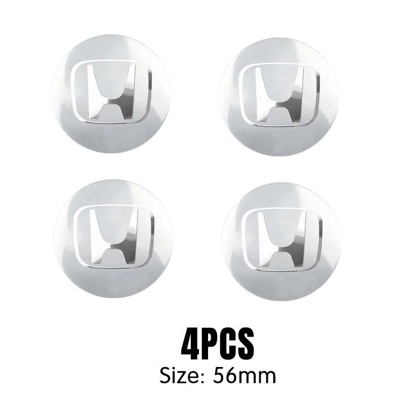 56/60mm Car Wheel Center Hub Cap Badge Logo Emblem Decal Wheel Sticker For Honda Civic City Accord Odyssey CRV Hrv Jazz CBR VTX