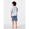 GU by Uniqlo Детский унисекс хлопковый комплект для отдыха с короткими рукавами, шорты Shark 