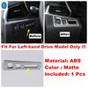 Matte Interior Refit Kit Reading Lamps Water Cup Holder Air AC Glass Lift Button Panel Cover Trim For Cadillac XT6  -