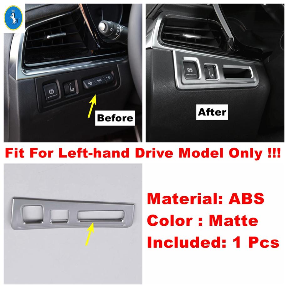 Matte Interior Refit Kit Reading Lamps Water Cup Holder Air AC Glass Lift Button Panel Cover Trim For Cadillac XT6 -