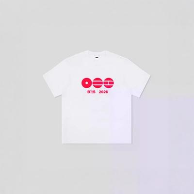 Kpop Bangtan Boys 2026 World Tour T-Shirt Teen Casual Short Sleeve Cotton Tee