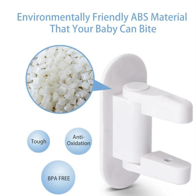 Дверной рычажный замок Универсальные детские замки безопасности Ручка Детский замок безопасности с многофункциональной скрытой кнопкой-защелкой, не требующий сверления