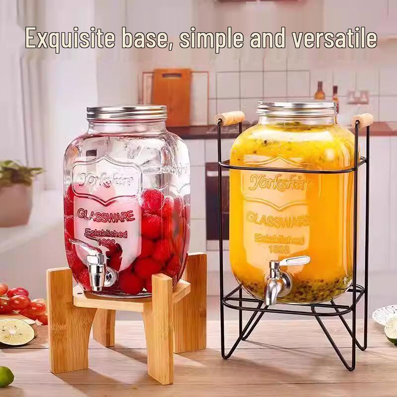 Homeglen Glass Beverage Dispenser with Tap
