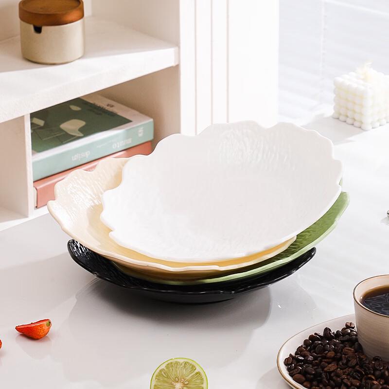 ZISIZ Japanese Stone Texture Irregular Dinner Plate Set