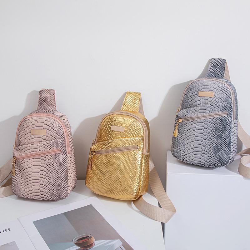 Нагрудная сумка с узором змеи, модная новая сумка-мессенджер большой вместимости, сумка для мобильного телефона, женская маленькая сумка-мессенджер