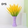 7 Forks Artificial Wheat Ears Rice Plant Bouquet Realistic Simulated Non Water Needed Easy To Care Indoor/Outdoor Decor
