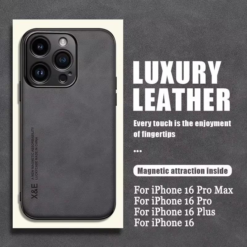 Роскошный магнитный чехол из овчины для iPhone 16 Pro Max 13 12 Mini Capa для iPhone 15 14 11 Pro Max XR XS 16 Plus матовый чехол для телефона