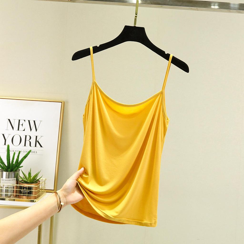 Женская летняя майка-топ без рукавов из модала - Сексуальный топ с круглым вырезом