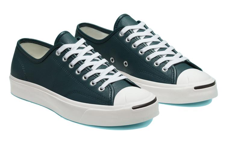 Converse Кожаная модель Jack Purcell сезонного цвета 'Зеленый Белый' 166726C