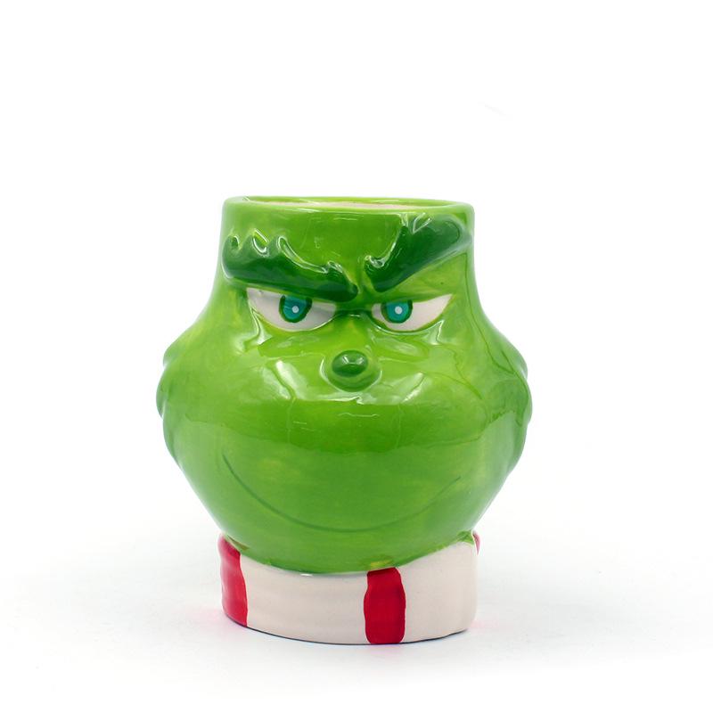 Керамическая кофейная кружка «Зеленый монстр» - Рождественский подарок с английской надписью