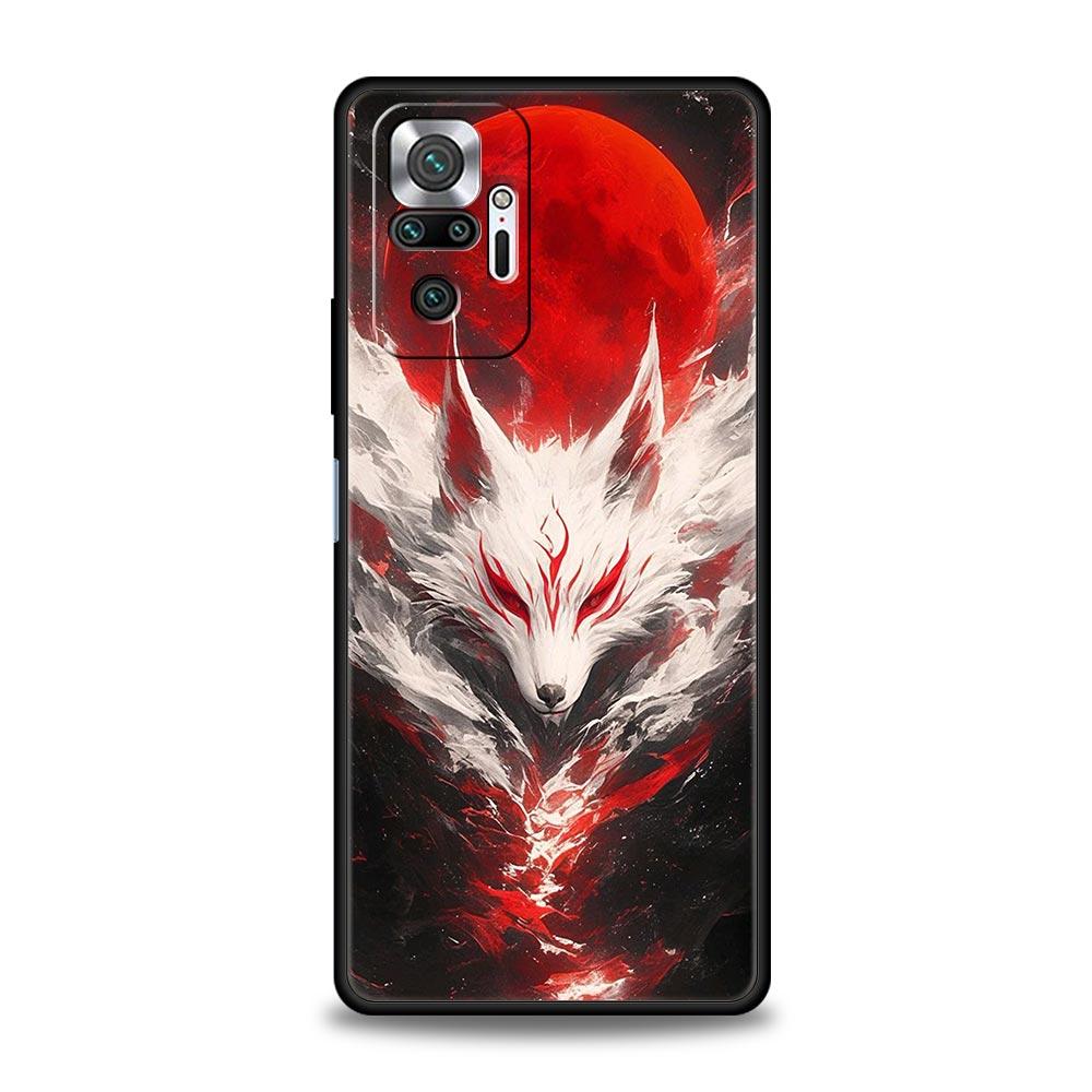 Чехол для телефона Красная Лиса для Redmi 14C 10C Note 14 13 12 10 11 K40 K50 Pro Plus 5G Ударопрочный Мягкий ТПУ Корпус Fundas Capas Сумки