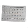 Braille Alphabet Board with Raised Dots Lightweight Portable Learn Educational Tool