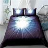 3D Jesus Duvet Cover Set Christian Sacred Jesus Polyester Bedding Set Cross Comforter Cover Suitable For Christian Jesus King