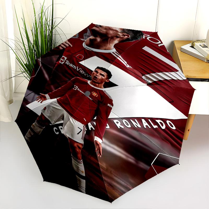 Lionel Messi: Football Legend Folding umbrella Portable Suitable for all seasons Three folds Sun umbrella Sun umbrella