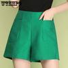 Летние женские костюмные шорты Тонкие модные узкие шорты с высокой талией Свободные широкие шорты Высококачественные костюмные шорты Повседневные шорты