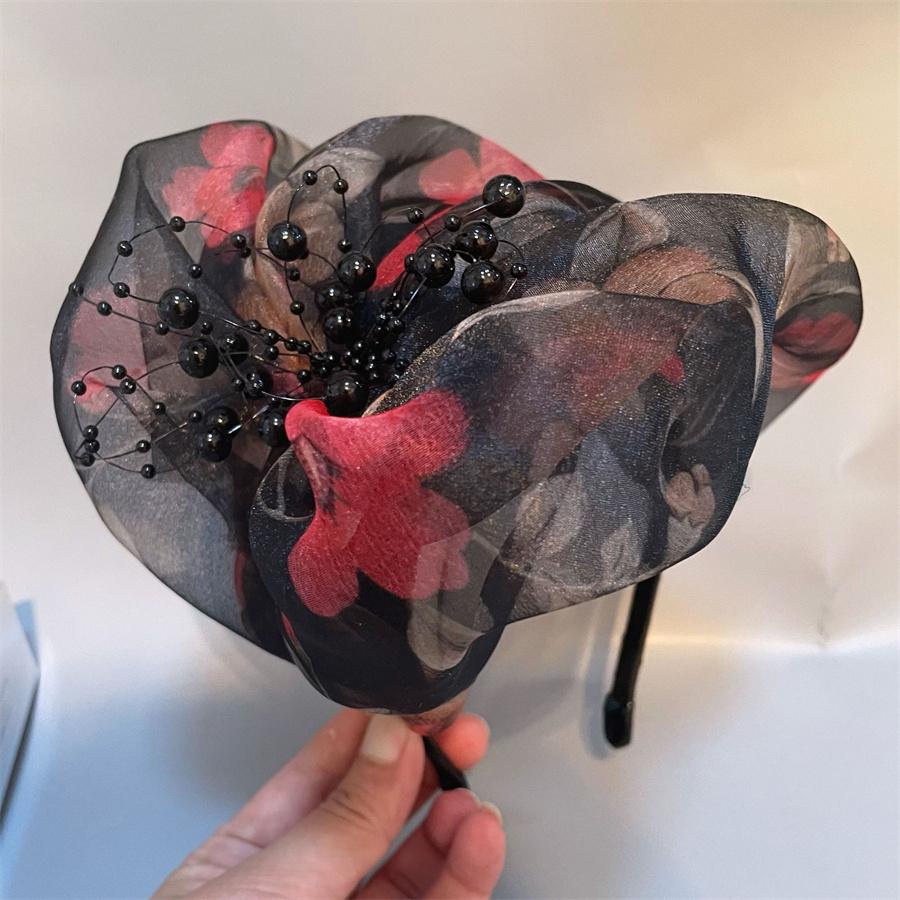 Новая модная ретро полушляпка-повязка на голову для женщин для маскировки седых волос, повязка на голову, аксессуары для вечернего свадебного платья, повязка на голову