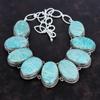 Amazonite Necklace Gemstone Jewelry Vintage Necklace 925 Sterling Silver Necklace Handmade Jewelry Adjustable Chain Necklace Engagement Gift
