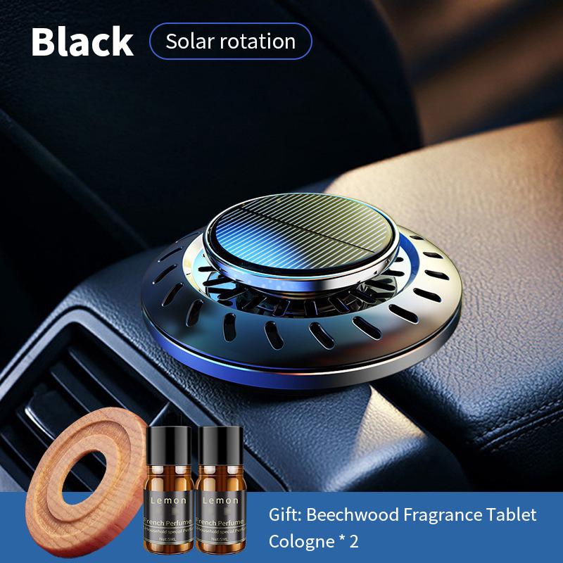 Автомобильный вращающийся освежитель воздуха на солнечных батареях, долговечные автомобильные диффузоры для эфирных масел, очиститель воздуха с ароматом, аксессуары для салона автомобиля