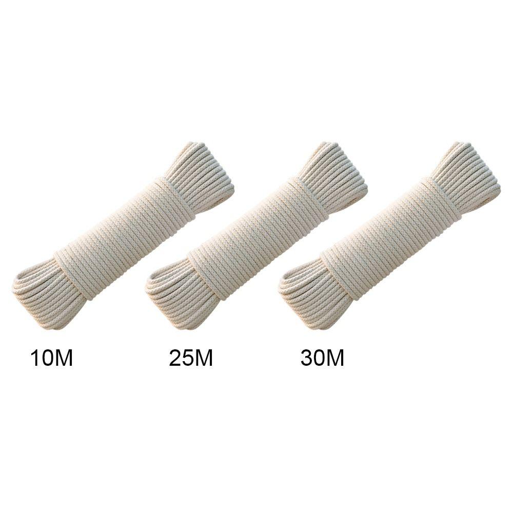 Прочные бельевые веревки Мягкий обвязочный шнур Многоразовая плетеная веревка Для помещений