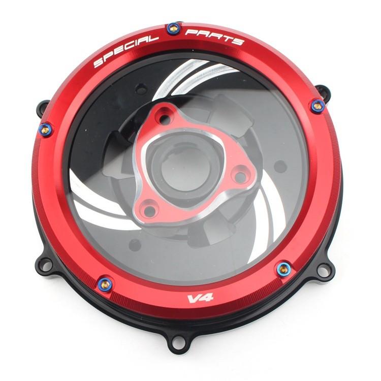 Исключительная прозрачная крышка сцепления для Ducati Panigale V4 S, разработанная для стиля, защиты и