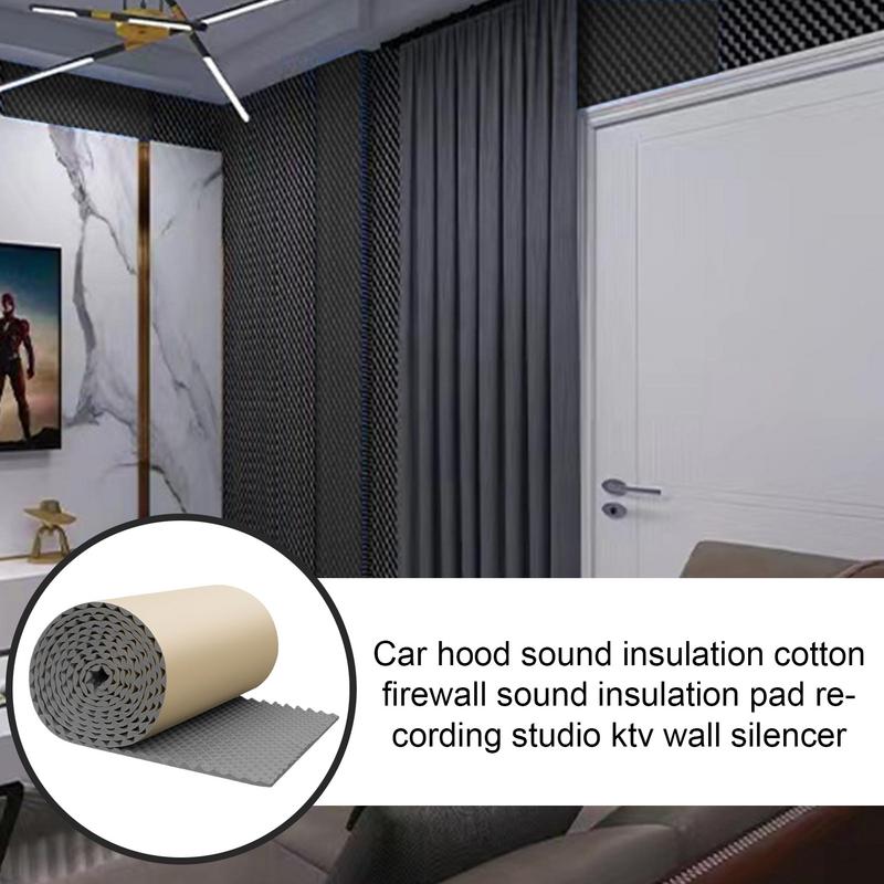 50x200cm Soundproof Cotton Sound-absorbing Cotton KTV Wall Indoor Recording Studio Sound-absorbing Board Self-adhesive silencer