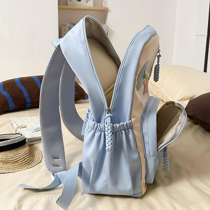 Цветной блок Студенческий школьный рюкзак Рюкзак большой вместимости Женский дорожный рюкзак