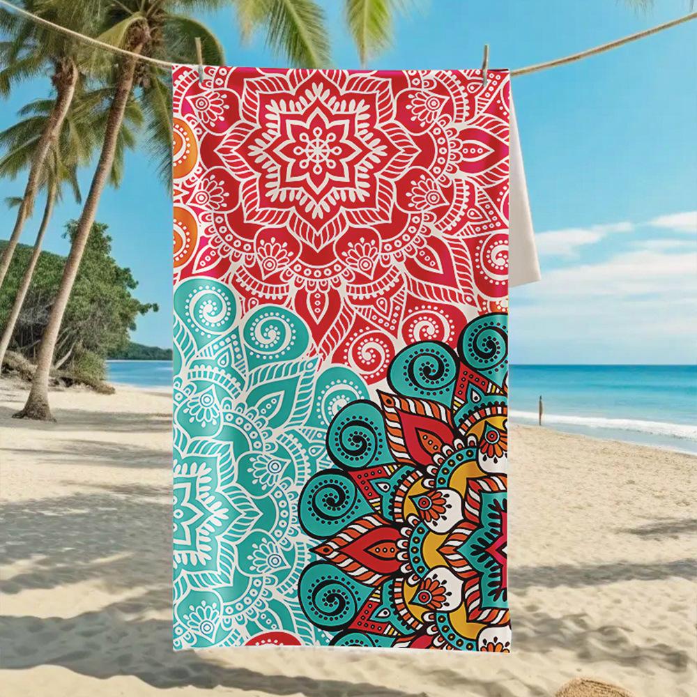 Новое двухстороннее бархатное пляжное полотенце, поддерживающее полотенце для серфинга, спортивное полотенце