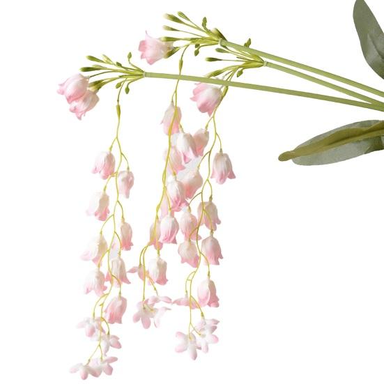 42,5" Длинный Стебель Ландыша Искусственная Подвесная Гирлянда из Цветов Ландыша для Высокой Вазы Свадебное Мероприятие Декор Заднего Плана Патио Садовая Комната