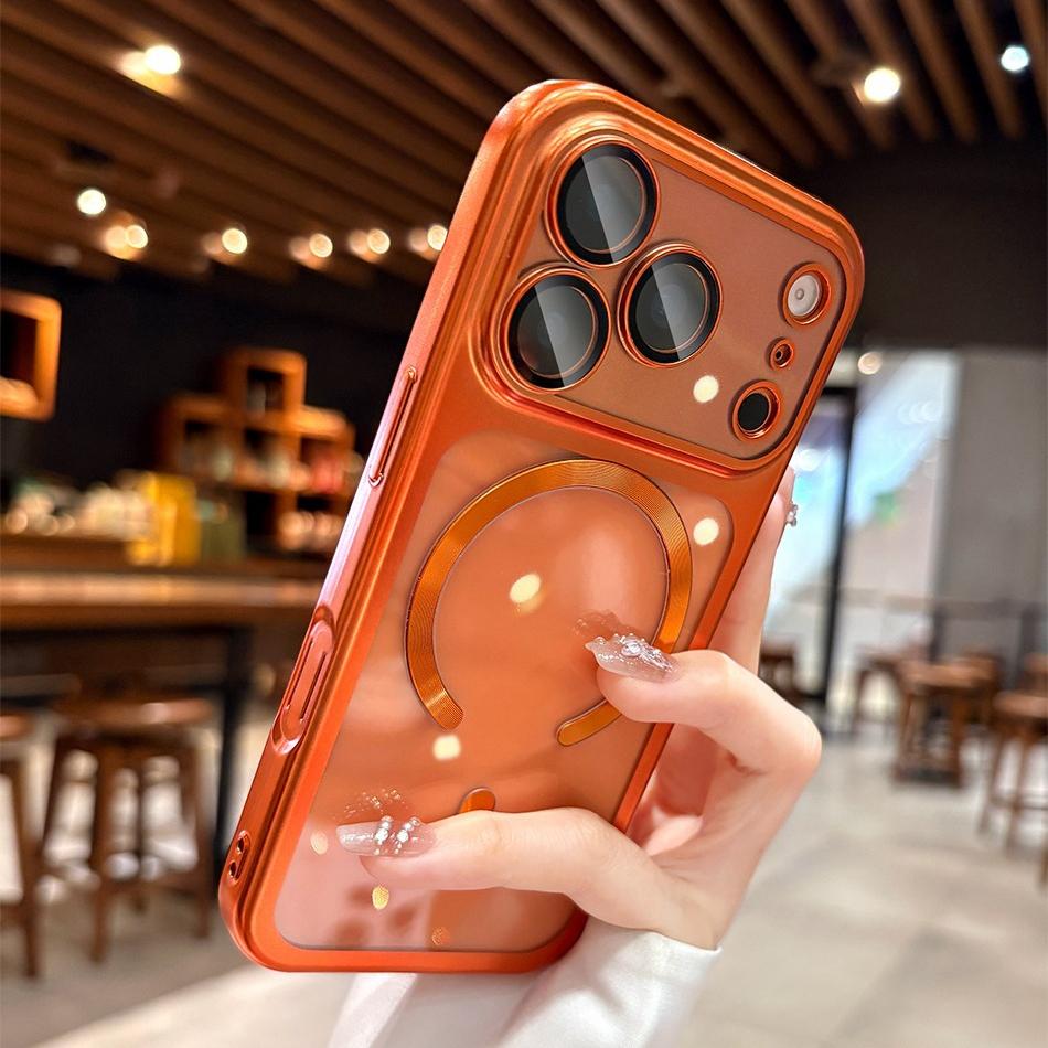 for For Iphone17 Transparent Plating Case for For Iphone 17 Pro Max 17Pro Air al Soft TPU Camera Protector Cover