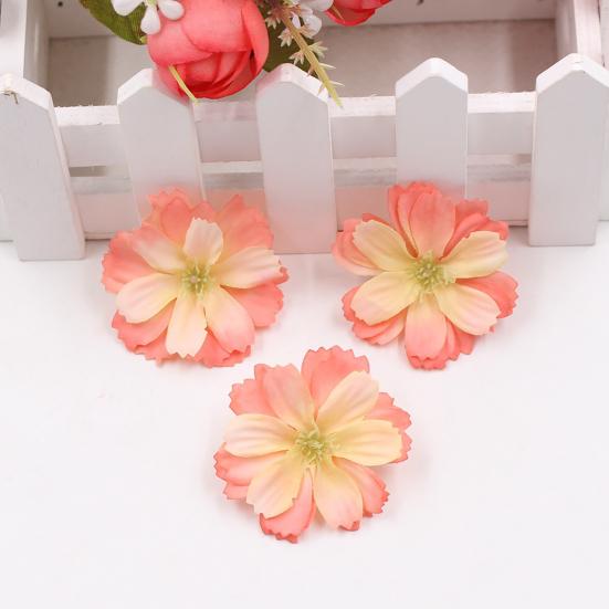 Высококачественная искусственная цветочная головка, яркое украшение для дома 4,5 см