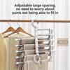 Foldable Multi Functional Multi Layer Pants Hanger for Home Wardrobe Storage