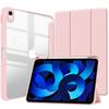 Совместимый прозрачный защитный чехол со слотом для стилуса для iPad 11 Air 4 и iPad Pro 13, M4 Leather Edition