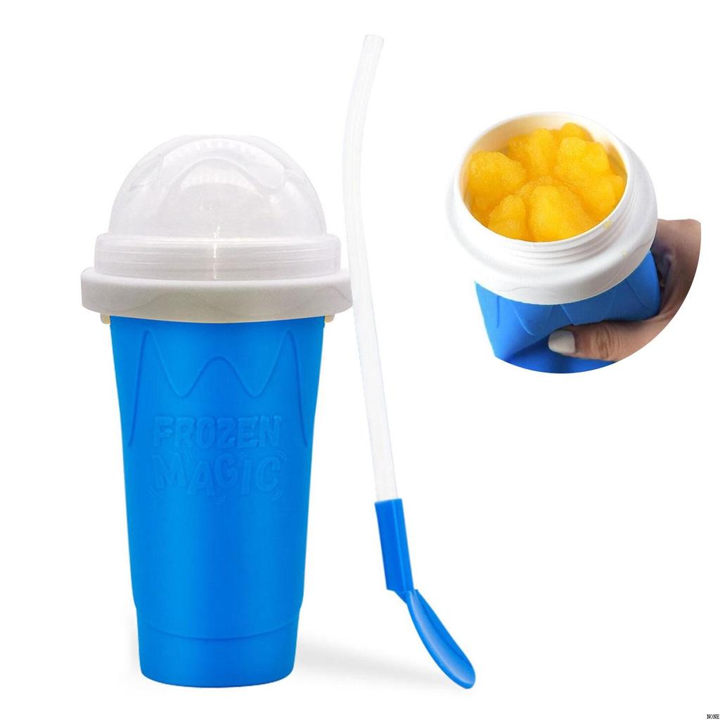 Smoothies Cup Ice Cream Maker Quick-Frozen Silicone Squeeze Cup DIY Milkshake Bottle Slushy Maker Bottle Cup Summer Cooling Cup ZPG