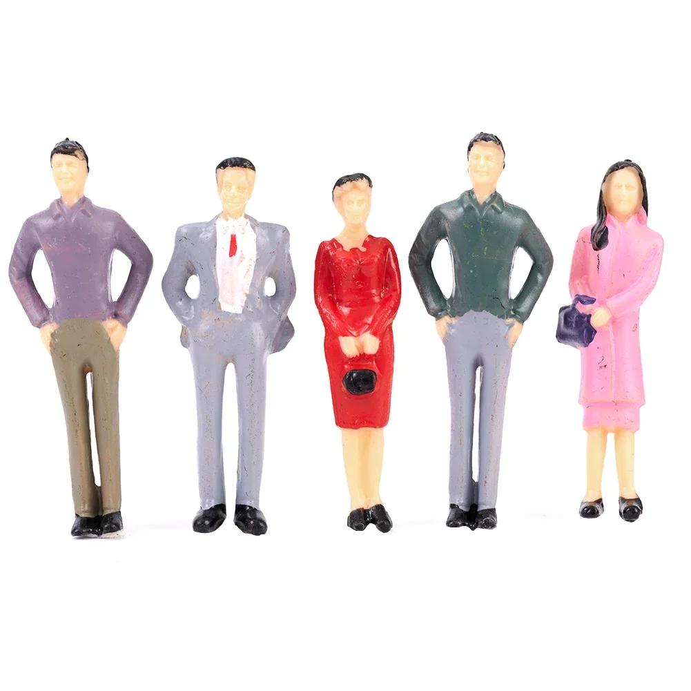 50Pc 1:32 Scale Plastic Models People Sitting Standing Figures Miniature Figure Toy Figurines Model Collection Toy Garden Decor