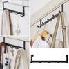 Coat Hat Towel Holder Organizer Over-The-Door Hook Hanging Shelf Storage Rack Hanger