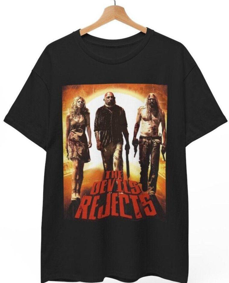Unisex shirt Cotton Oversize Large Size Devils Rejects Horror Movie Tee Shirt