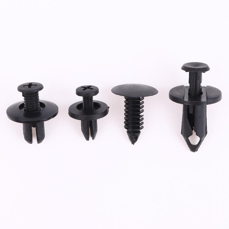 190 шт. Автомобильные крепежные клипсы Пластиковый набор крепежных элементов 6 размеров Автомобильные заклепки-пуговицы Набор кузовных бамперных прижимных заклепок