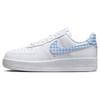 Nike Женские кроссовки Air Force 1 Low '07 Essential Белый Университетский синий Гингем DZ2784-100