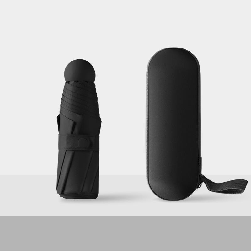 «Компактный сверхлегкий 5-створчатый мини-капсульный зонт с защитой от УФ-излучения»