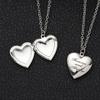 In My Heart Jewelry Forever and Always Chain Pendant Necklace Heart Shaped Photo Picture Locket